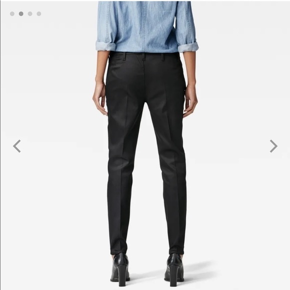 𝅺G-STAR Raw black Bronson mid zip chino pants size 28 - Picture 2 of 11